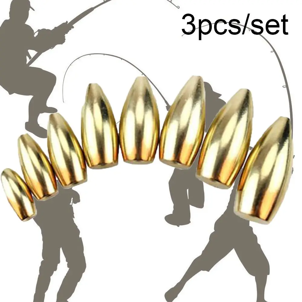 Split Weights Additional Weight Brass Sinker Fishing Lead fall Hook Connector