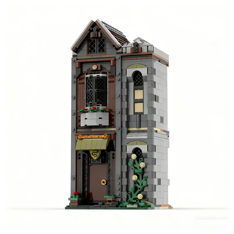 NEU 1179-Teiliges MOC Mittelalterliches Stadthaus-Modell, Individuelle Bausteine, Architektur-DIY-Bausatz, Ausstellungsstück, Geschenk-Bauset
