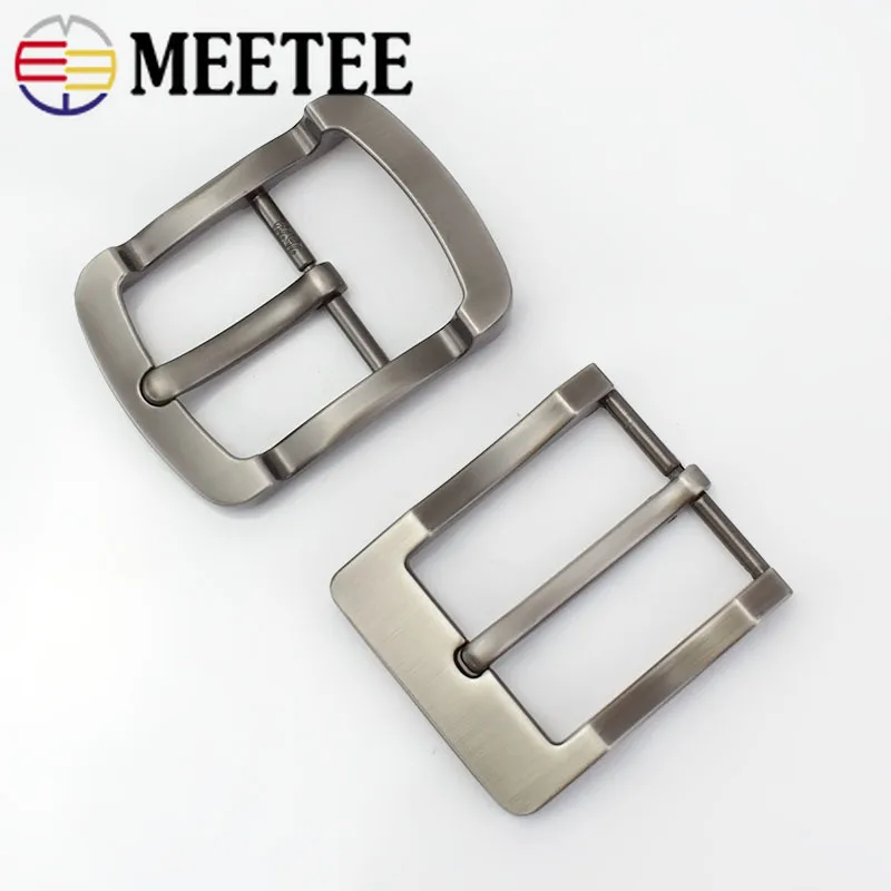 1pcs 35/40mm Meetee Zinc Alloy Metal Pin Belt Buckles for Mens Waistband Adjust Head DIY Casual Jeans Leather Crafts Accessories