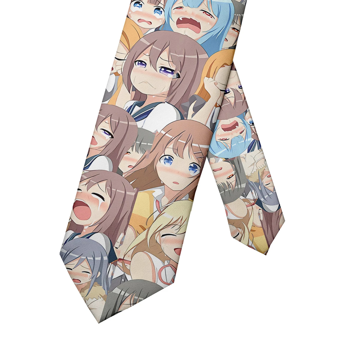 Japanese cartoon print men's tie fashion casual 8cm creative novelty tie shirt JK with tie neutral