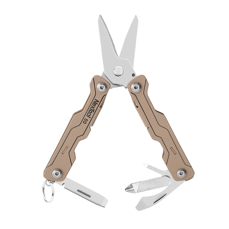 NexTool Sailor Scissors S0 8-in-1 Mini Micro Multitool-sleutelhanger met gekartelde schaar Lichtgewicht EDC-gereedschap voor reizen buiten