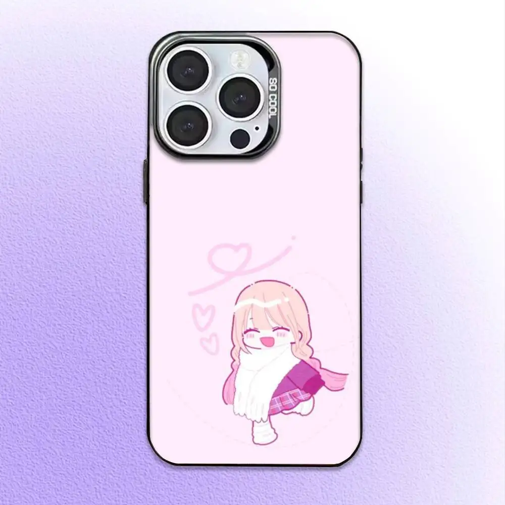 Kitagawa Marin Anime Handyhülle für iPhone17,16,15,14,13,12,11 Plus, Pro Max Black Candy Matte stoßfeste Abdeckung
