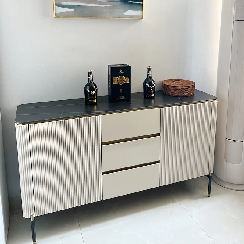 

Light luxury rock slab door cabinet Multi-functional shoe cabinet Simple partition cabinet Decorative