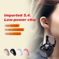 New Q1 Sleep Wireless Bluetooth Earphones Ultra Small Mini Invisible Earbuds Single Ear In Ear with Charging Chamber Headphones