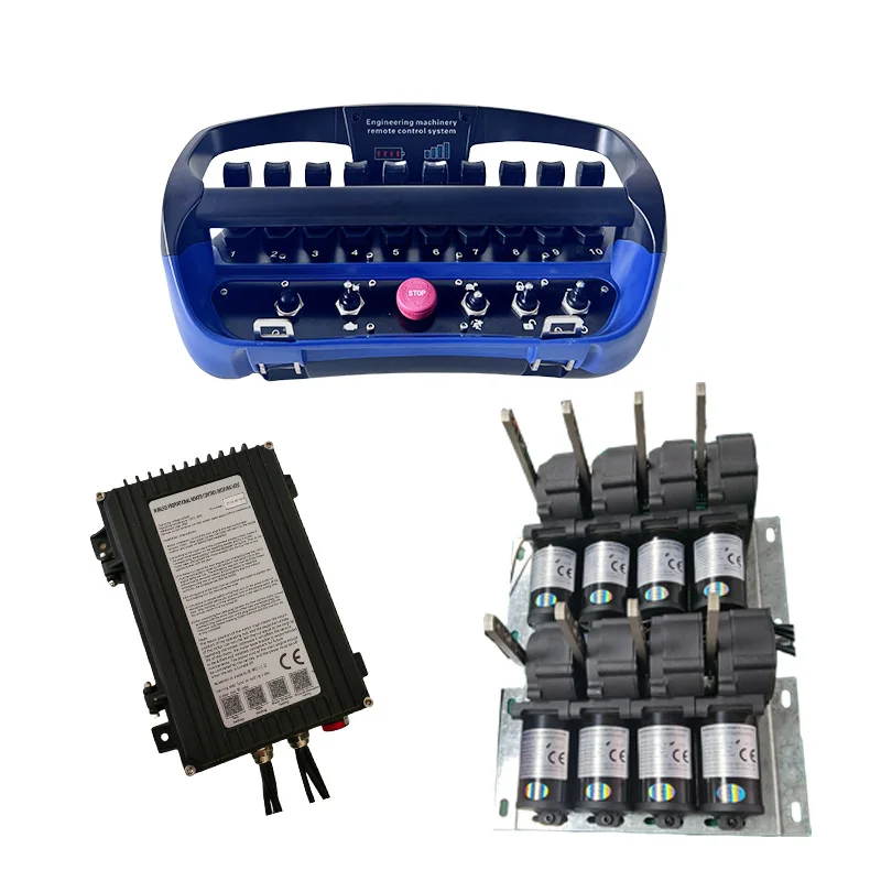 Multi Functional Simultaneous Movements 10 Joysticks Controller Radio Remote Control Crane