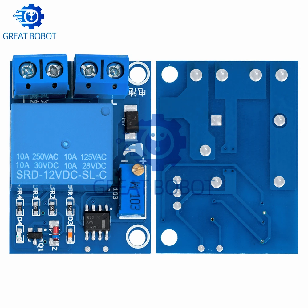 DC12V Battery Undervoltage Cut Off Protection Board Auto Recovery Low Voltage Switch Charging Controller Module