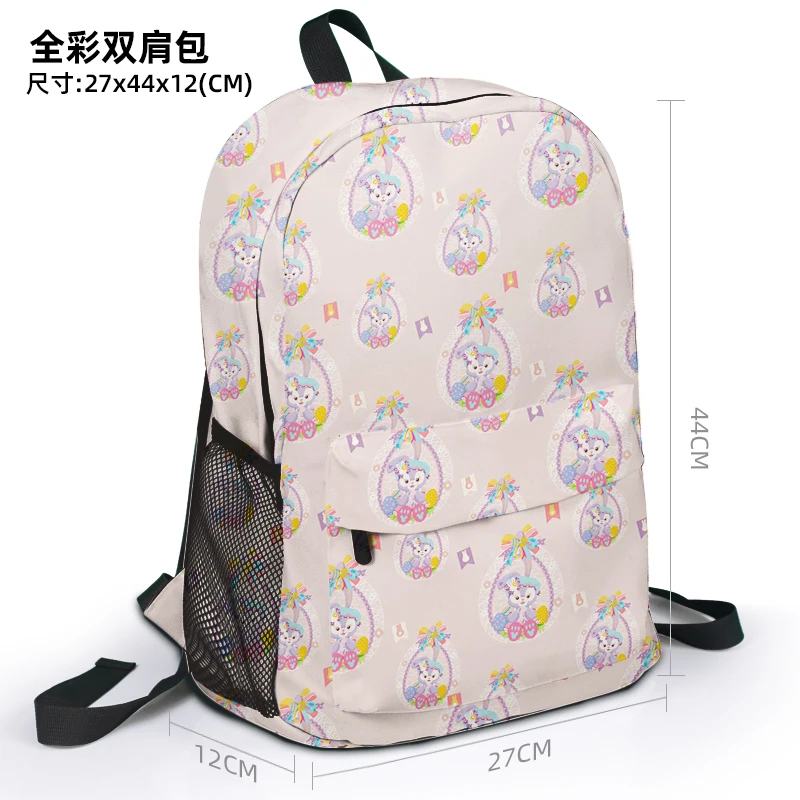 Disney StellaLou Duffy S99871 Fashion Anime Customized Backpack Rucksacks Casual Cartoon Bag Travel Knapsack Unisex Gift