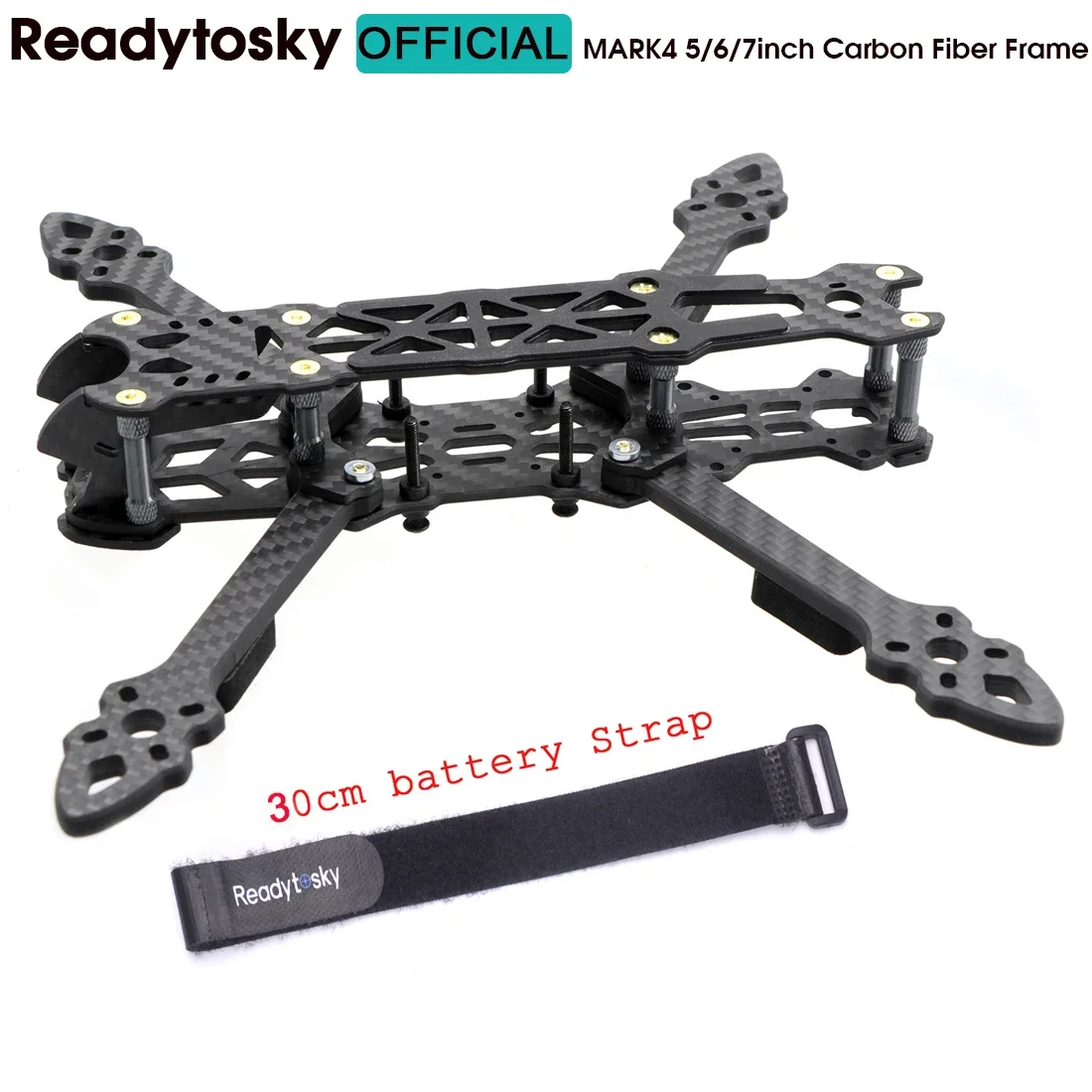 

Mark4 Mark 4 5inch 225mm/ 6inch 260mm / 7inch 295mm / 8inch 375mm / 10inch 473mm FPV Racing Drone Quadcopter Freestyle Frame