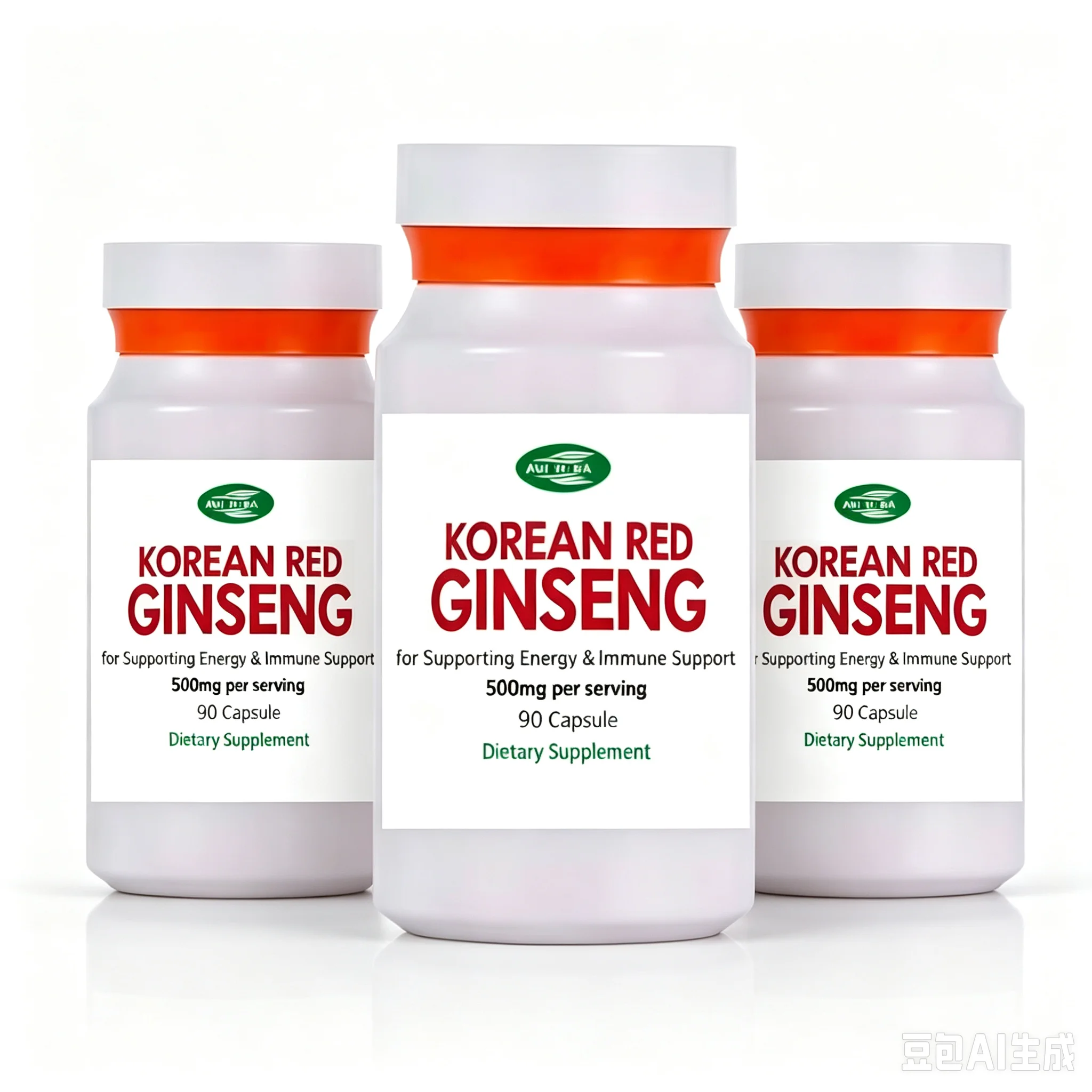 Naturals Korean Red Ginseng Extract, 500mg Extract with Ginger Root and Black Pepper, 20% Ginsenosides Red Panax Ginseng