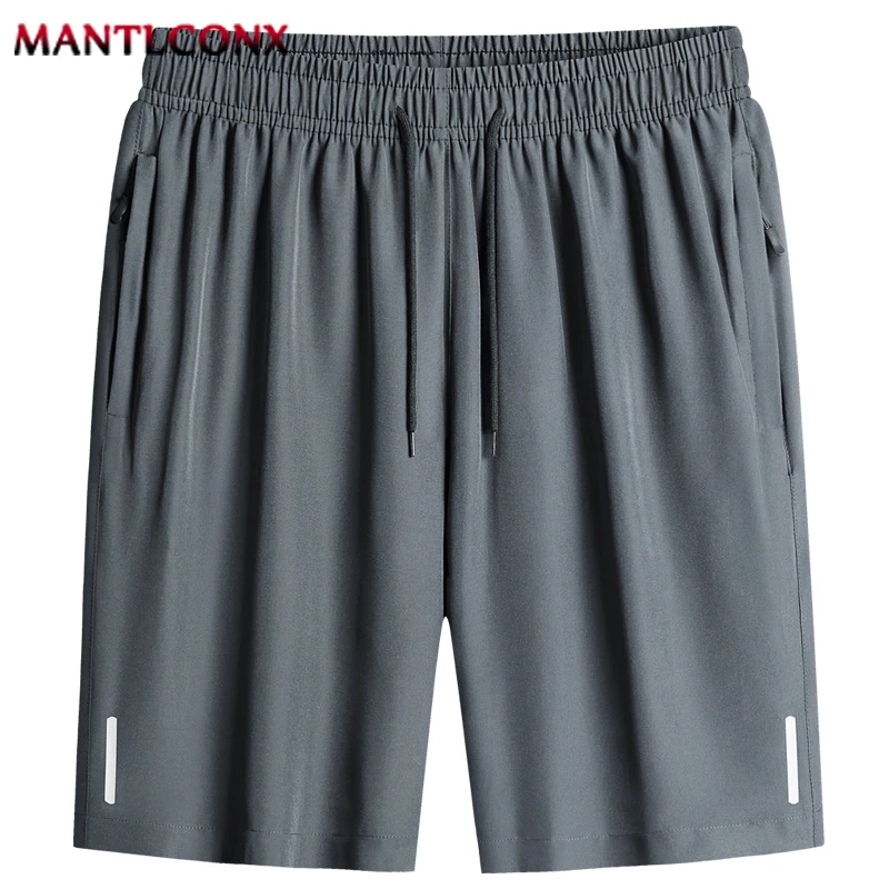 Quick Dry Casual Board Shorts Men Gym Fitness Jogging Running Men\'s Shorts Summer Breathable Short Pants Male Bottom Black XXXL