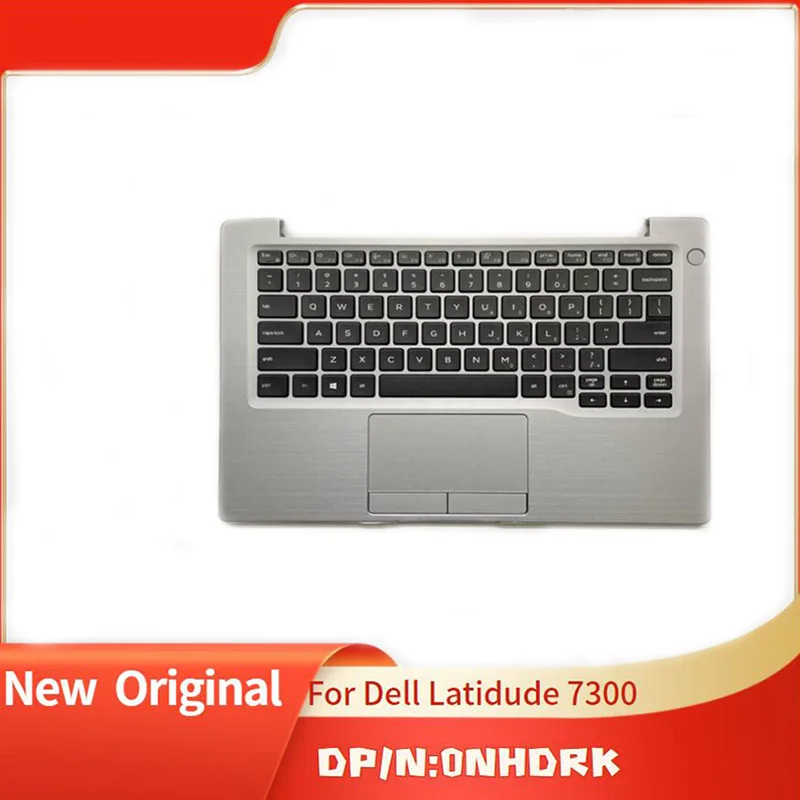 Brand New Original Top Cover Upper Case for Dell  Latidude 7300 0NHDRK Silver