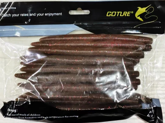 

Goture искусственная мягкая рыболовная приманка с червем SwimBait плавающий высокоэластичный материал мягкая палочка 8 цветов 24 шт./компл. 13,5 см окунь щука