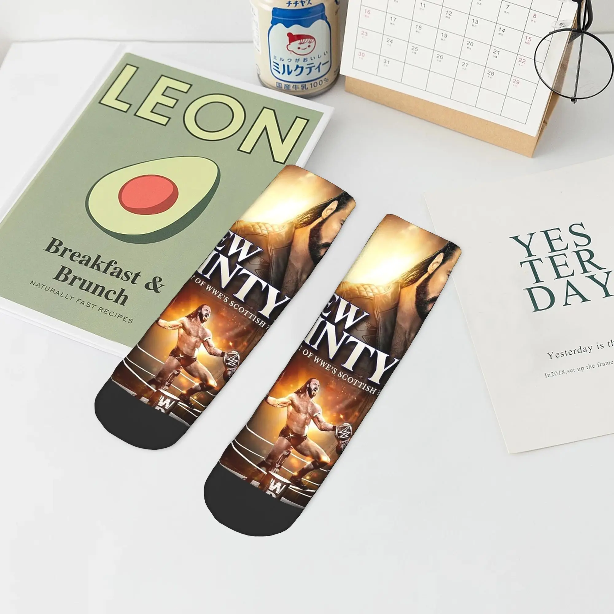 Wwe Professional wrestler Drew McIntyre Socks Harajuku Super Soft Stockings All Season Socks Accessories for Man's Woman's Gifts