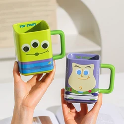 Disney Cartoon Pattern Alien Buzz Lightyear New Cute Men's and Women's Household Fun Creative Fashion Versatile Ceramic Mug