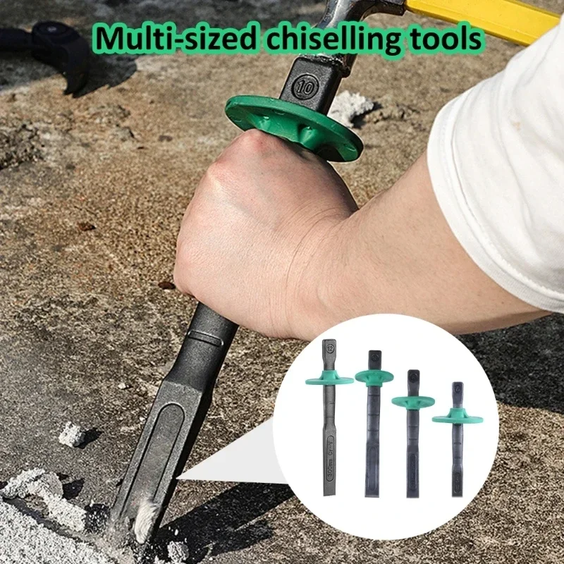 Vanadium Steel Masonry Chisels Stonemason Flat Shovel Chisels Concrete Tool Chisels Head Cements Stone Splitters