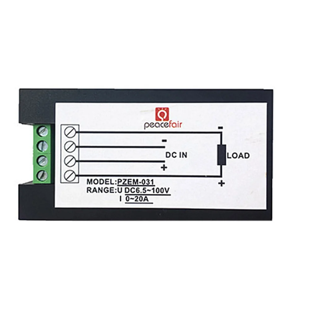 

Dc 6.5-100V 20a Digital Multi Function Electric Meter Electric Parameter Measurement Voltage Current Power Data Preservation