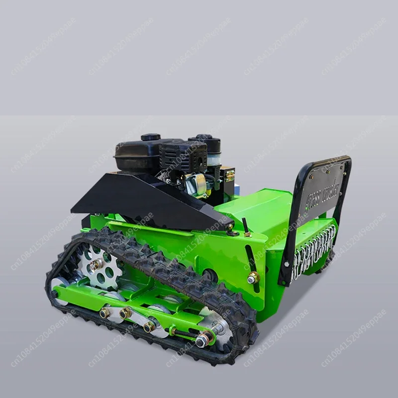 Remote control lawn mower for fruit gardens, all terrain steep slope grass crusher, self generating electricity Lawn mower