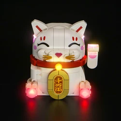 Lazishi LED lighting 40813 set suitable for Lucky Cat building block gift (excluding building blocks)