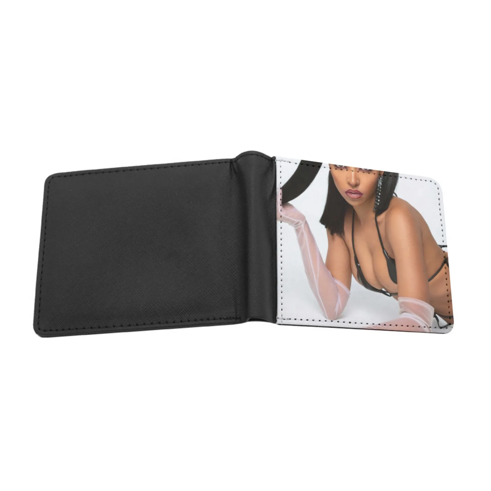 For You Short Men's Wallets Credit Card Holder Retro Wallet Male Pu Leather Wallet Music Dance Girl American Rnb Pop