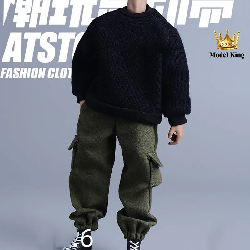 ATStory 1/12 Scale Male Solider Loose Fitting Fashion Casual Work Pants Basic Versatile Shorts For 6