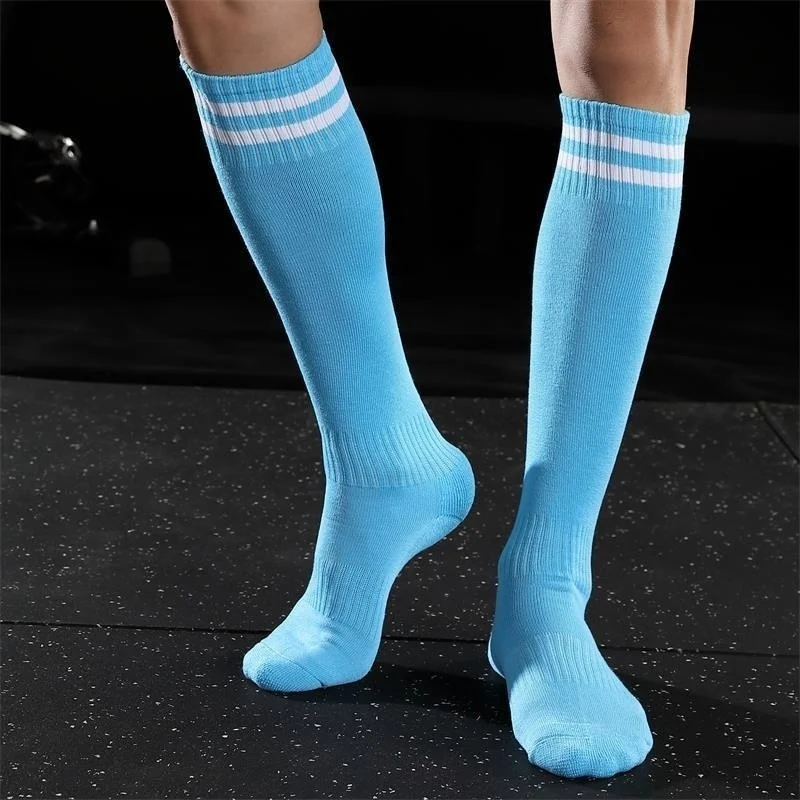 

Non Long Socks Children's Soccer Unisex 2023 Adult Sports Slip Tube Football Stocking Basketball Breathable Knee Over Stripe Soc