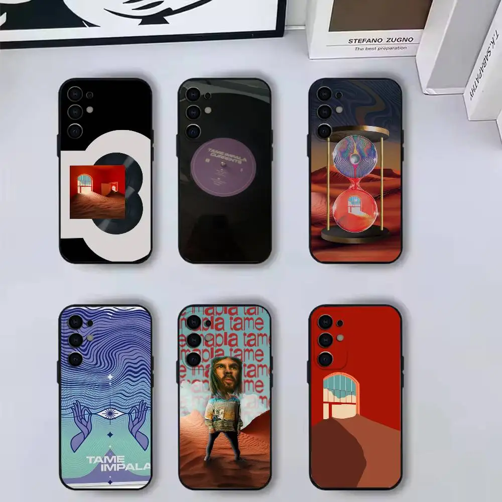 Band Singer T-Tame I-Impala  Phone Case For Samsung S25,S24,S21,S22,S23,S30,Ultra,S20,Plus,Fe,Lite,Note,10,Black Cover