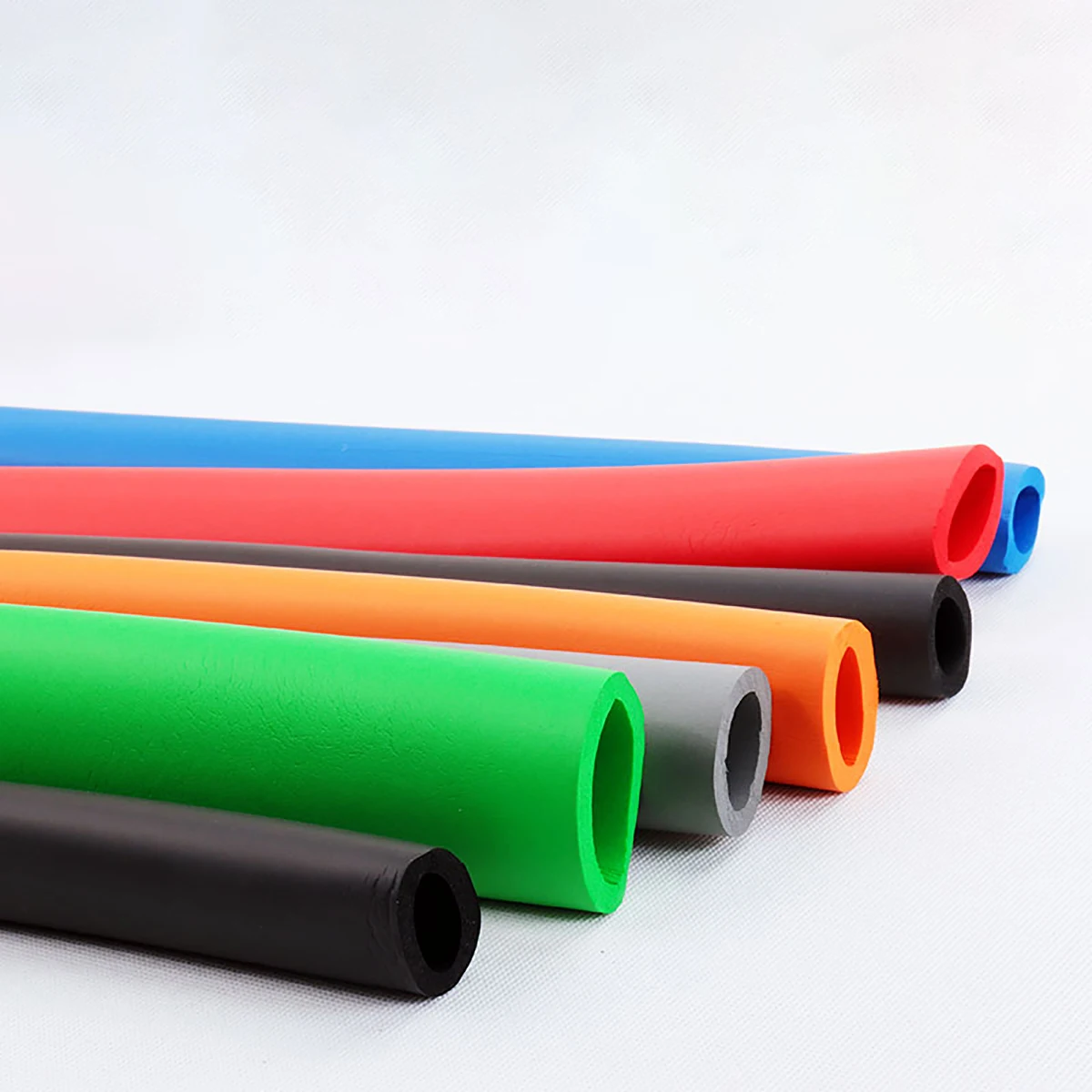 1 Meter Colorful NBR Sponge Tube Heat Insulation Smooth Rubber Foam Tube Sponge Sleeve Fitness Mechanical Equipment Handlebar