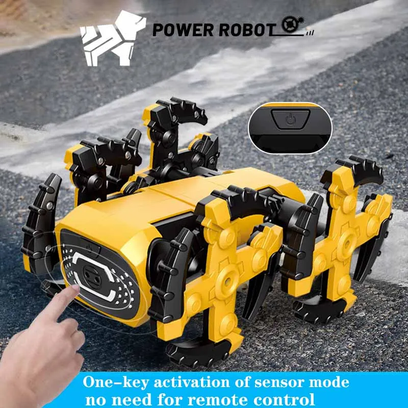 STEM DIY Assembled Robot Dog Gesture Sensing Obstacle Avoidance Mechanical Dog Children's Puzzle Science Education Toys Gifts