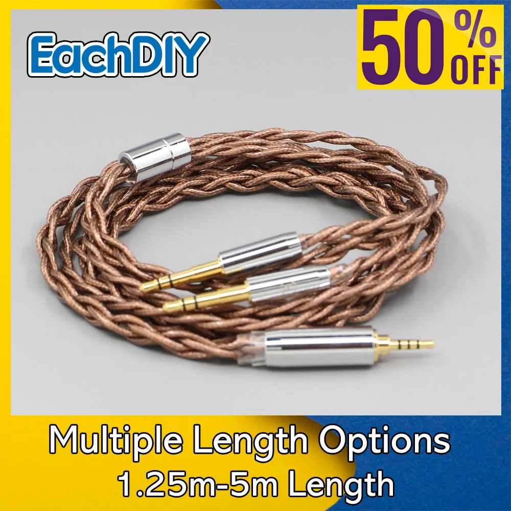 

99% 24k Gold 7n Pure Silver Shield Earphone Cable For Final Audio D8000 AFDS pro Design Pandora Hope Yamaha YH-5000SE LN008527