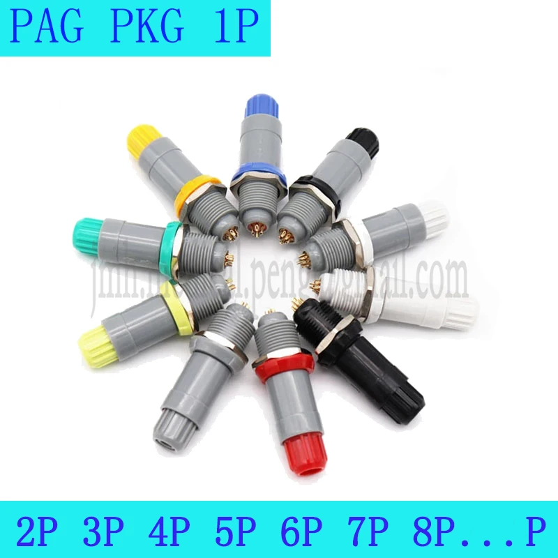 

1Set PAG PKG 1P 2 3 4 5 6 7 8 9 10 12 14 Pin Medical Plastic Push-pull Self-locking Male Plug And Fixed Female Socket Connector