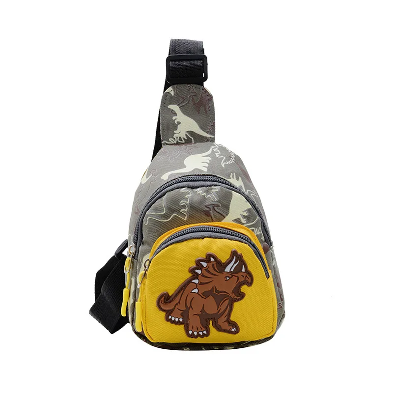 Sac à bandoulière dinosaure pour enfants, sac à main de dessin animé pour bébé, sac de poitrine pour enfants, cadeau d\'anniversaire pour enfants,