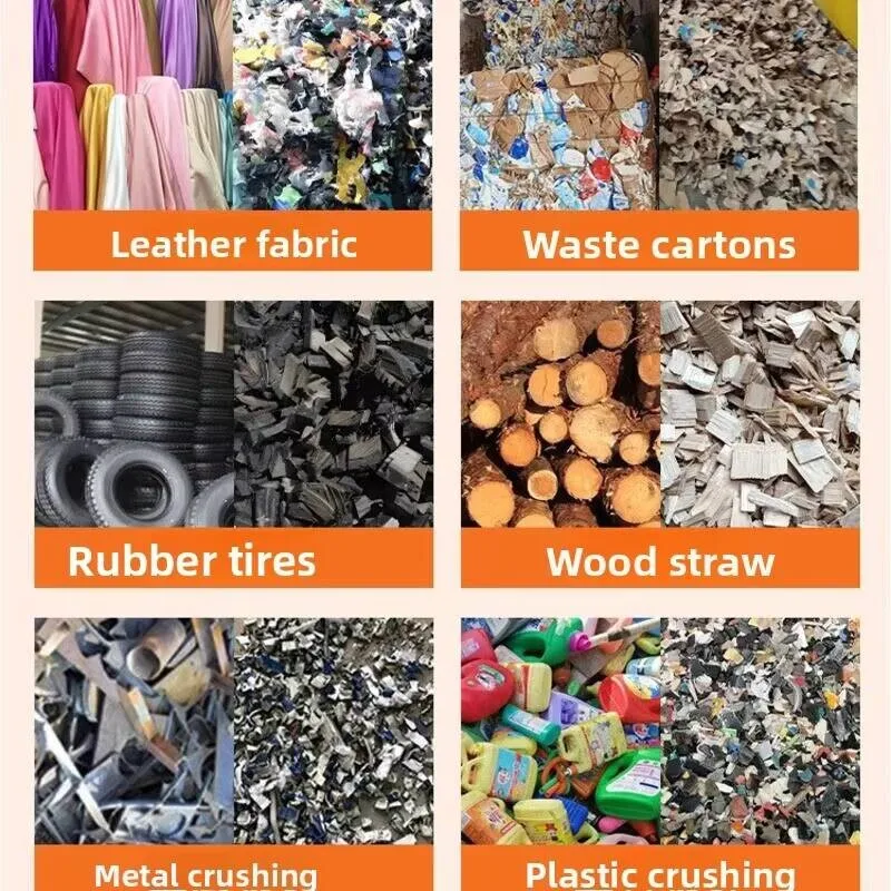 

Wood Rubber Single Double Shaft Crusher Shredder Small Carton Household Waste Metal Plastic