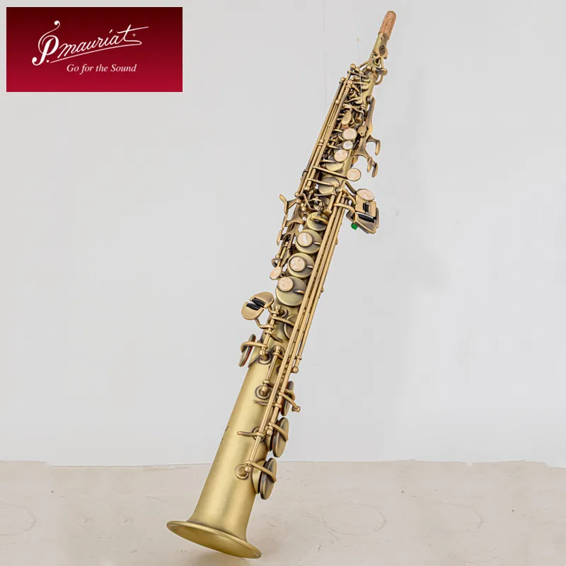 

P.Mauriat 76 High Quality Soprano Saxophone B-flat Soprano Sax Mouthpiece Reeds Neck Bronze color