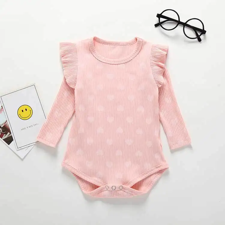 

2025 Spring and Autumn New Collection for Girls and Babies Is a Pure Cotton Long-Sleeved One-Piece Crawling Suit for Infants