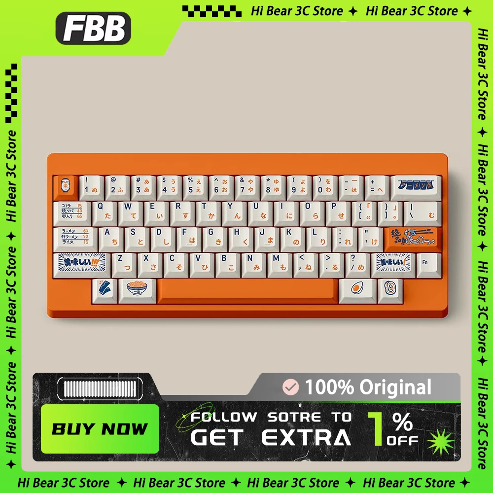 

FBB MAKER SFC1990 Mechanical Keyboard Keycaps Set PBT 171 Keys Sublimation Keycap Personalized Pc Gamer Accessories Office Gifts