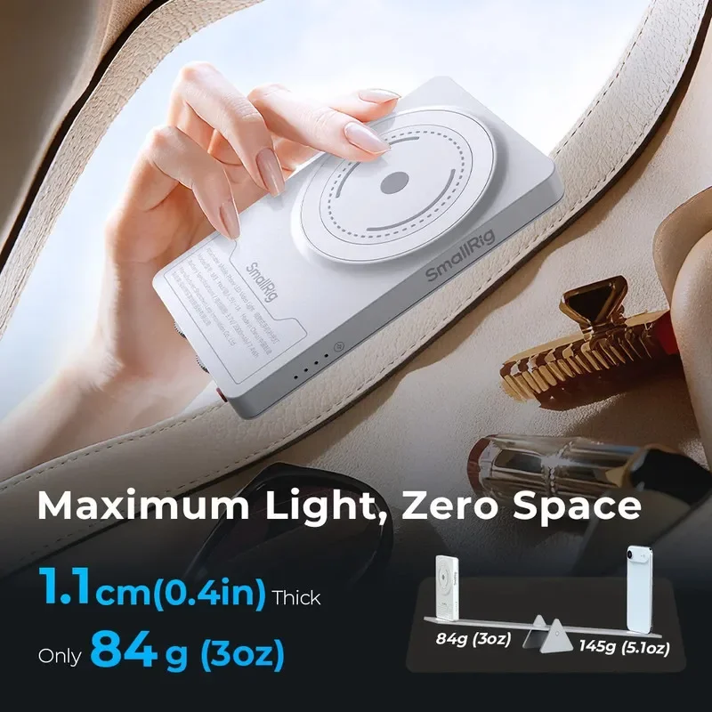 مصباح فيديو LED قابل للفصل SmallRig M3 مع حامل مشبك MagSafe وقت تشغيل 150 دقيقة للهاتف المحمول/سطح المكتب/الكمبيوتر المحمول #4