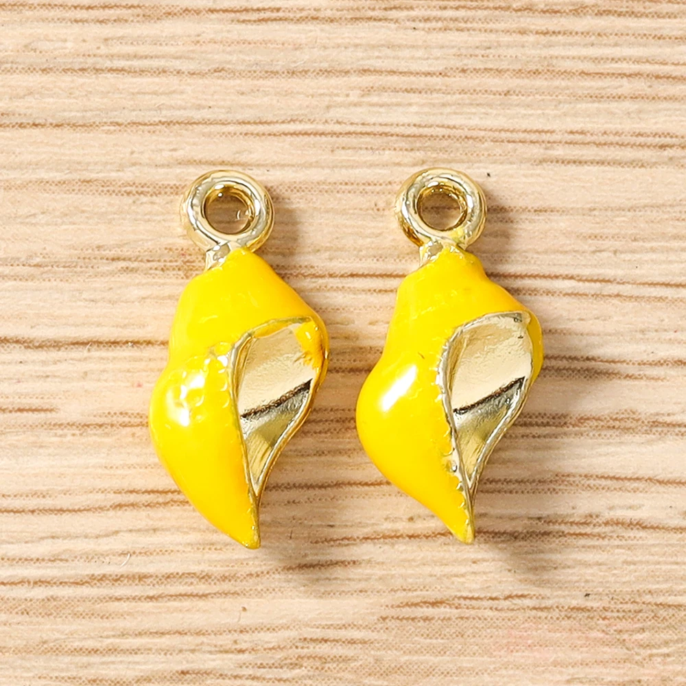 Tusember 5 Stück niedliche bunte Seestern-Muschel-Fisch-Anhänger für die Schmuckherstellung, Ohrringe, Halsketten, Armbänder, DIY-Bastelarbeiten – Detail 11