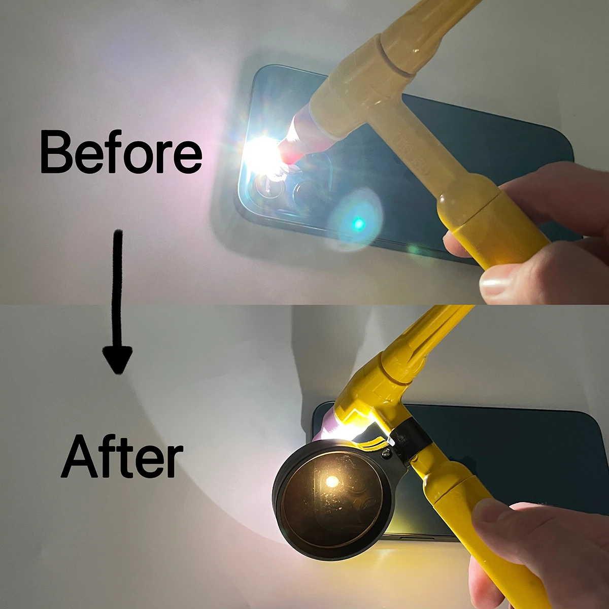 QQ150 Yellow TIG Argon Arc Welding Torch Head with Collet Collet Body Ceramic Nozzle Shade Lens