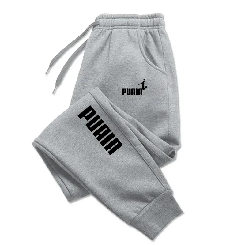 Viser de sport décontractés pour hommes, pantalons de jogging de fitness à ULde confort, pantalons de protection chauds en polaire mince, marque de