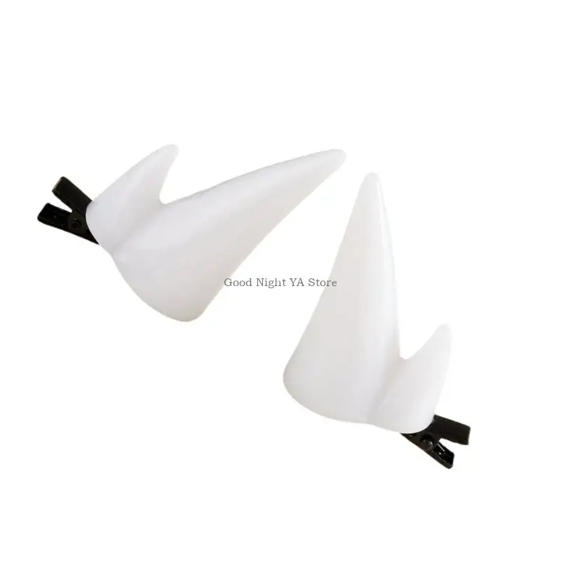 Multiuse Resin Devil Horn Hair Clip Secure Grip Comfortable Holder For Anime Event Cosplay And Stage Performances Wear