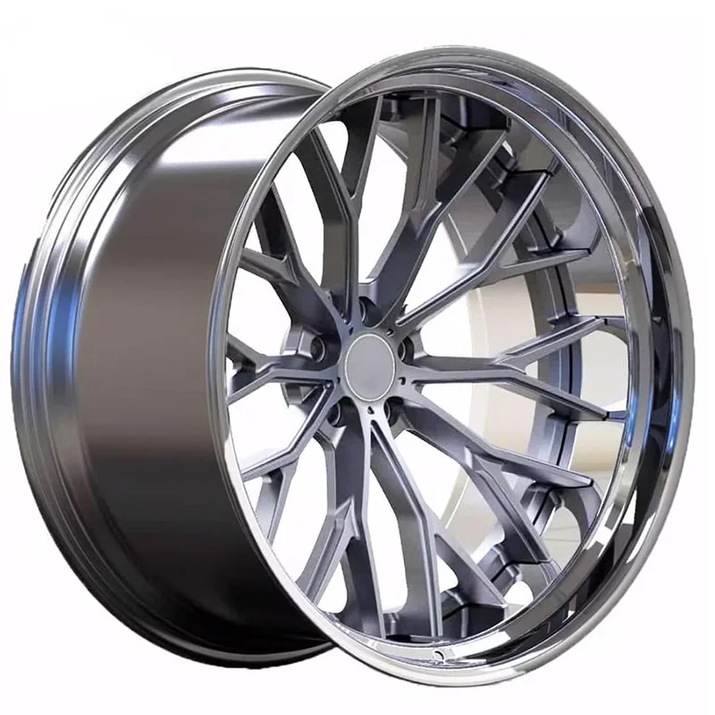 Borui Forged Aluminum Alloy Racing Car Wheels 5x112/5x120 18-20 Inch Silver Rim Customized Color Spokes Design For BMW M3/M4/E90