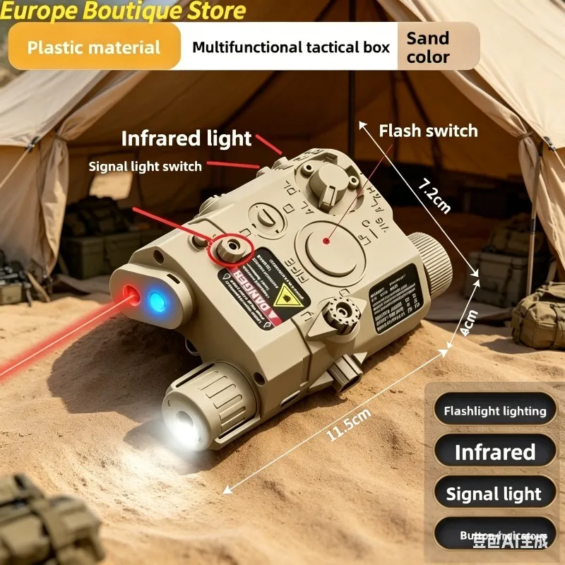 New Tactical PEQ15 Laser Light Combo Multi-Functional 20mm Picatinny Rail Accessory For Toy Airsoft Guns Hunting CS Game
