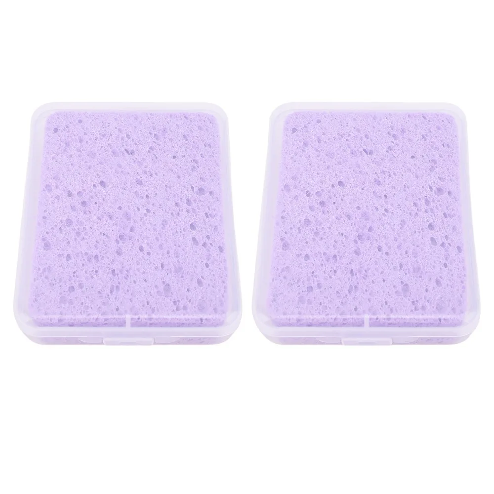 3pcs With Storage Case Painting Sponge Rectangle Shape Water Absorbent Watercolor Sponge Artist Sponge For Art Supplies