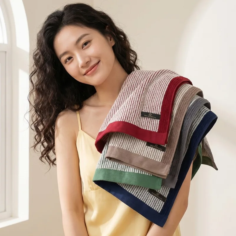 Antibacterial Cotton Towel New 100% Pure Cotton Soft Water Absorbent Lint Free Facial Bath Towels for Adults Home Use