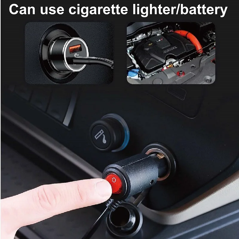 Chaleira elétrica portátil para carro, 12v/24v, bule, caminhão, aço inoxidável 304, aquecedor de água fervente com isqueiro