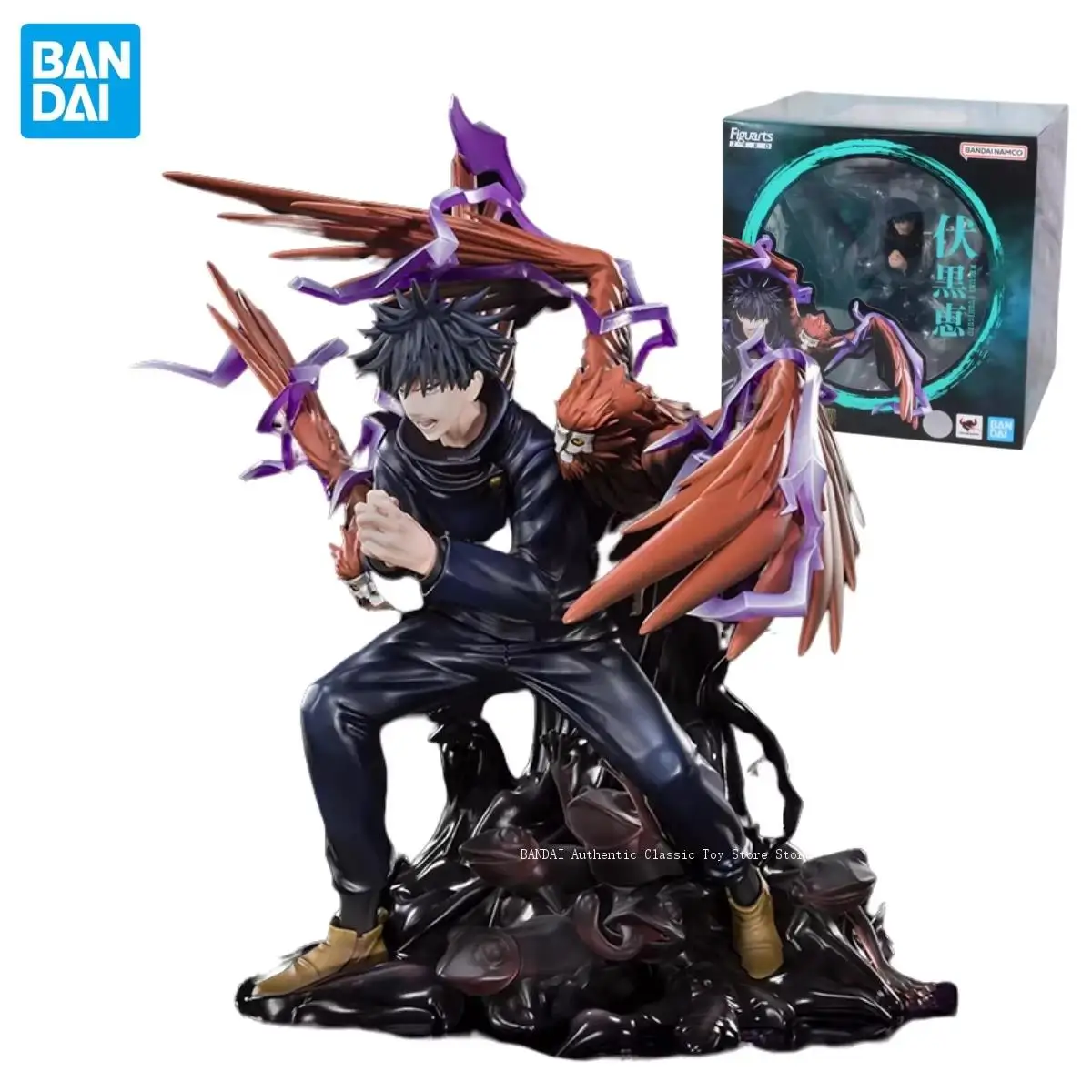 In Stock BANDAI Original Figuarts ZERO Jujutsu Kaisen Megumi Fushiguro Nue Anime Figure Birthday Present Collectible Model