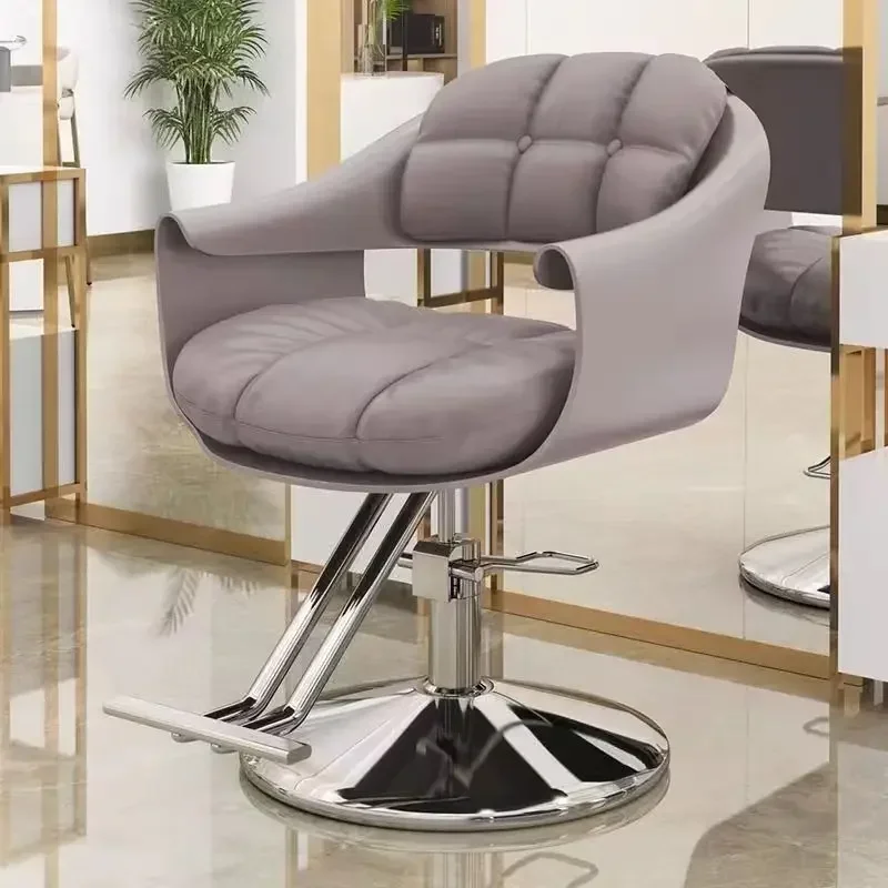 Barber  Chair Master Wheels Furniture Aesthetics and Beauty Hair Equipment Chaise Coiffure Cadeira Hairdresser LFY-010