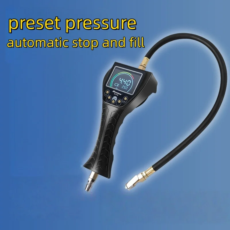 Handheld digitale bandenspanningsmeter Automatische bandeninfecteur opblaaspistool luchtmeter draagbare automatische bandenwinkel opblaaspistool