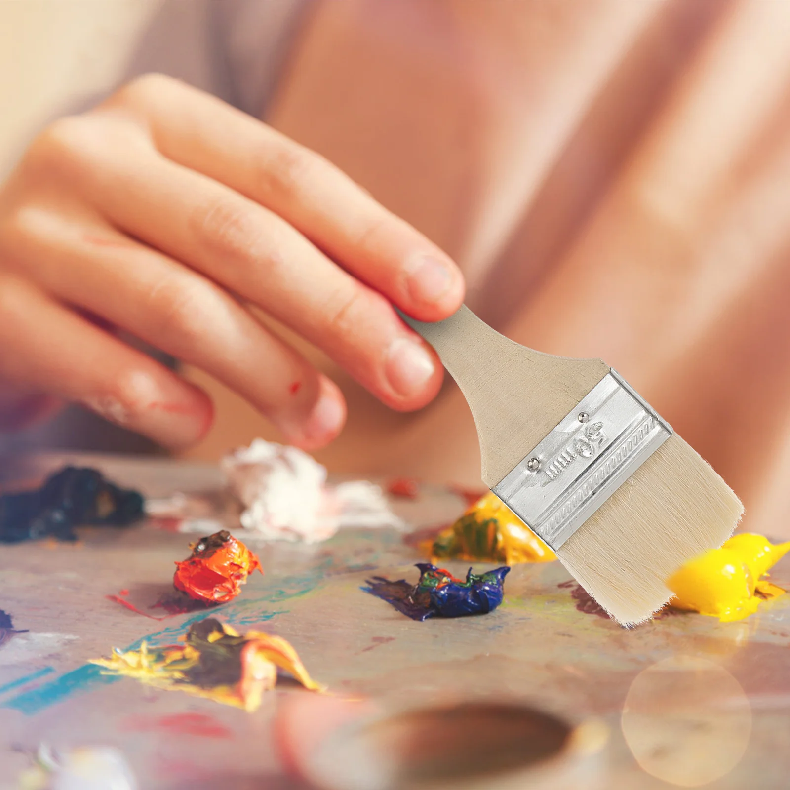 

10pcs Grill Brush Handle Chip For Barbecue Painting Grill Barbecue Cleaning Painting Brush Durable Craft Tool