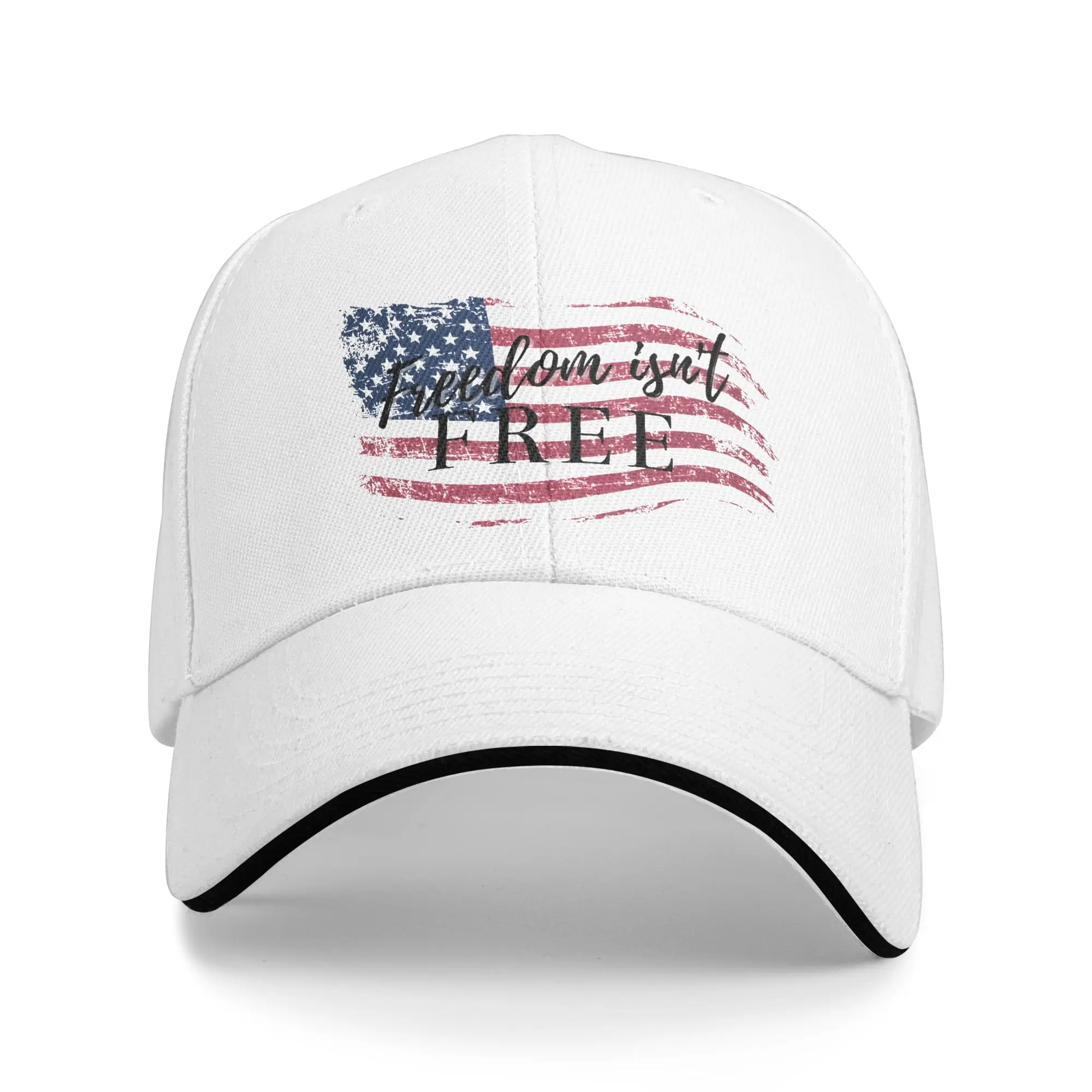May We Never Forget Freedom Isn't Free Merch Unisex Baseball Cap  Dad Hat Fashion Formal Headwear Adjustable Snapback Cap